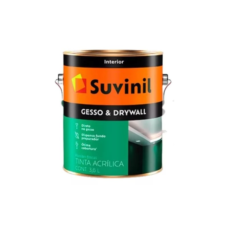TINTA GESSO E DRYWALL 3,6L DIREITO  - SUVINIL