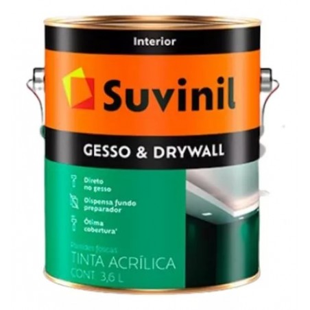 TINTA GESSO E DRYWALL 3,6L DIREITO  - SUVINIL