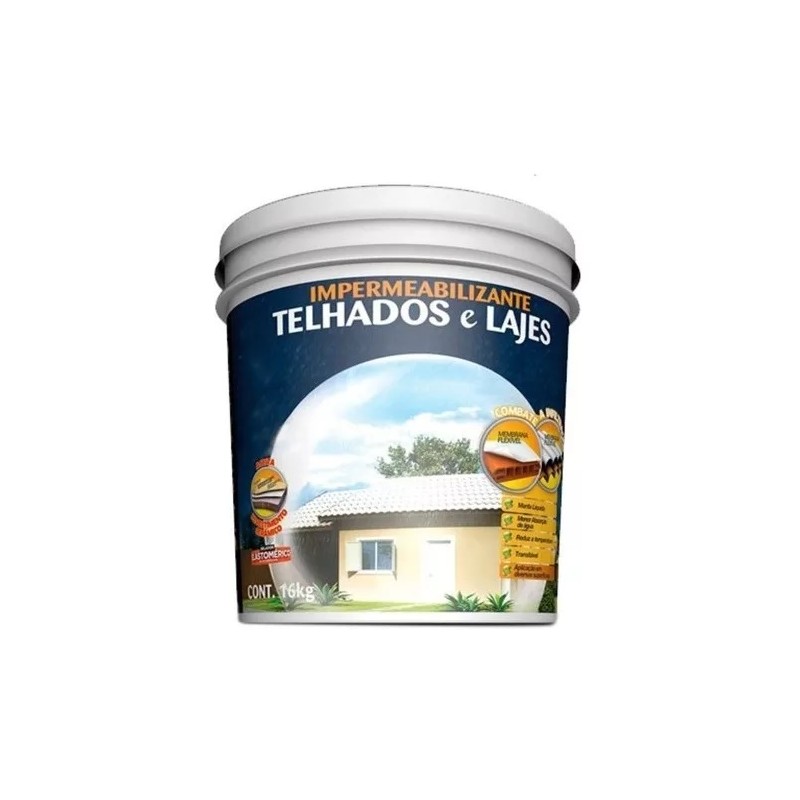 TINTA TELHADOS E LAJES BRANCO BALDE PLAS 16 KG- HY