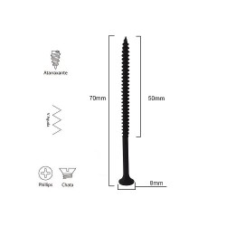 PARAFUSO GN 70 C/ 100 UNID