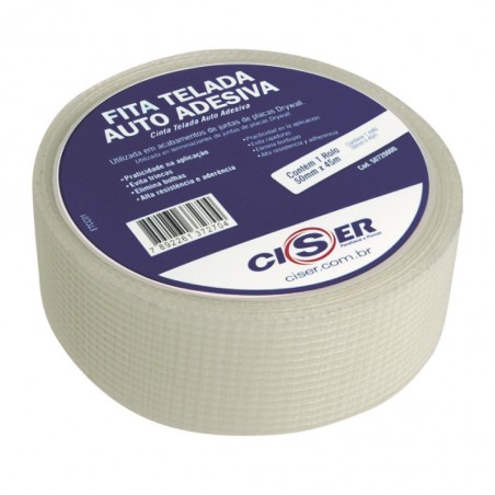 FITA P/DRYWALL 50MX45MM BRANCO - CISER